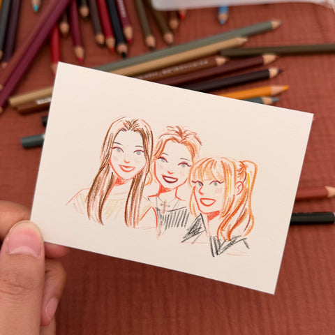 Portrait Colour pencil style